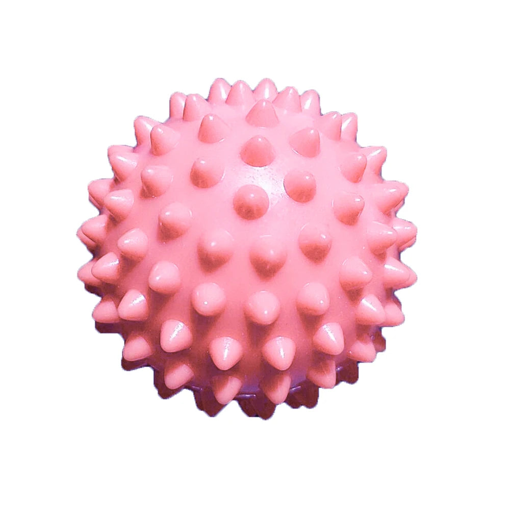 Massage Lacrosse Ball, Spiky Massage Ball, for Deep Tissue, Trigger Point and Myofascial Release, Muscle Knots, and Yoga Therapy