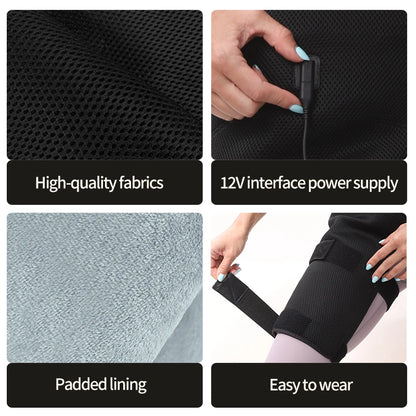 Hip Massager - 3-Gear Heat& Vibration, Relieves Muscle Soreness Pain,Arthritis, Aids Sports Recovery, for Fitness Fans Seniors