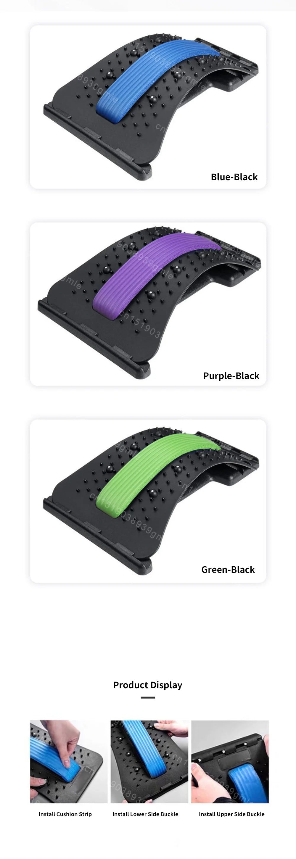 Back Massager Stretcher Magnetic Therapy Lumbar Support for Spine Pain Relief Waist Relaxation Correction Lower Back Traction