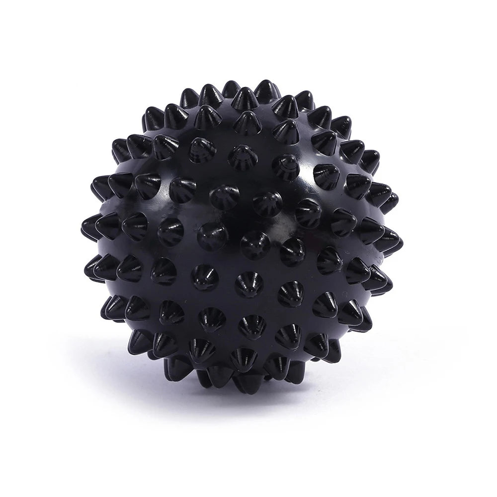 Massage Lacrosse Ball, Spiky Massage Ball, for Deep Tissue, Trigger Point and Myofascial Release, Muscle Knots, and Yoga Therapy