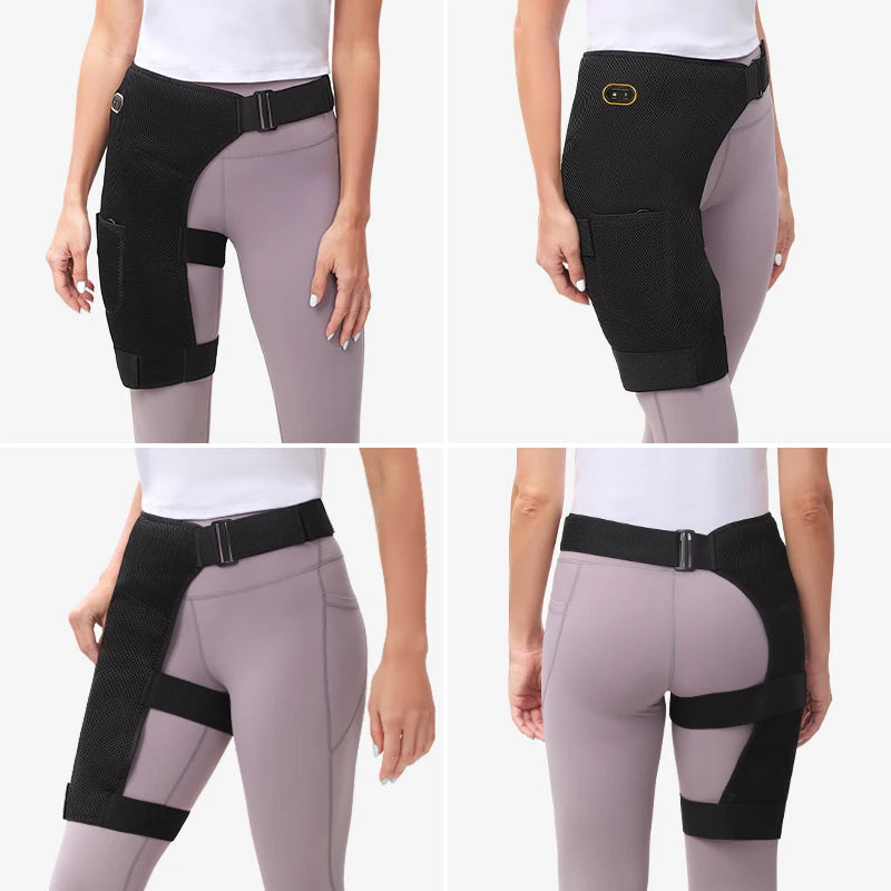 Hip Massager - 3-Gear Heat& Vibration, Relieves Muscle Soreness Pain,Arthritis, Aids Sports Recovery, for Fitness Fans Seniors