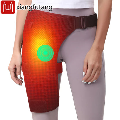 Hip Massager - 3-Gear Heat& Vibration, Relieves Muscle Soreness Pain,Arthritis, Aids Sports Recovery, for Fitness Fans Seniors