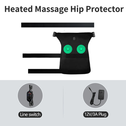 Hip Massager - 3-Gear Heat& Vibration, Relieves Muscle Soreness Pain,Arthritis, Aids Sports Recovery, for Fitness Fans Seniors