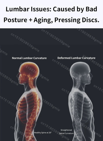 Back Massager Stretcher Magnetic Therapy Lumbar Support for Spine Pain Relief Waist Relaxation Correction Lower Back Traction