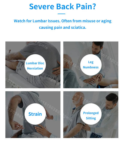 Back Massager Stretcher Magnetic Therapy Lumbar Support for Spine Pain Relief Waist Relaxation Correction Lower Back Traction