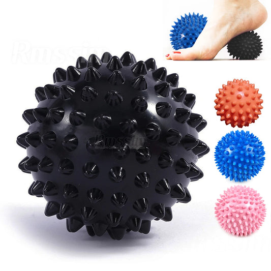 Massage Lacrosse Ball, Spiky Massage Ball, for Deep Tissue, Trigger Point and Myofascial Release, Muscle Knots, and Yoga Therapy